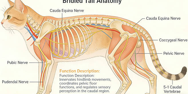 Location of the cat's cauda equina