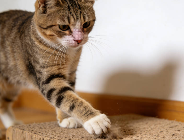 Cats mark their territory